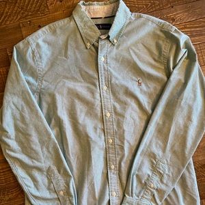 Mens Large Ralph Lauren Oxford Button Up